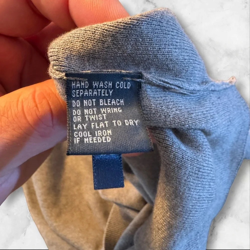 Polo Ralph Lauren Mens V Neck Sweater Vest Gray Pima Cotton‎ XL